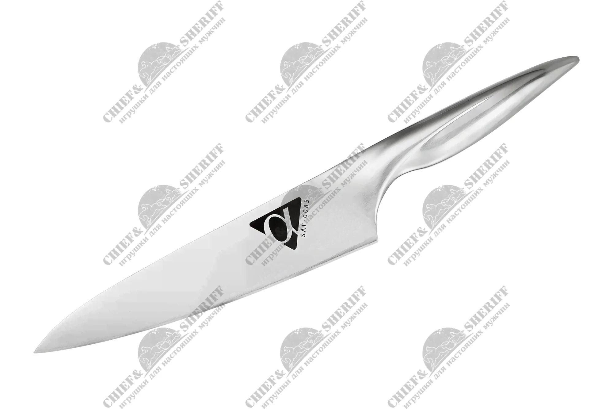 Нож кухонный Samura ALFA шеф 201 мм, AUS-10, SAF-0085/Y , купить в интернет-магазине с доставкой по Москве и России-4