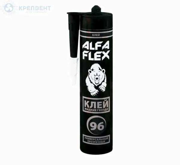Клей Жидкие гвозди 96, 80 мл прозрачный, ALFA FLEX.