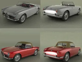 Alfa Romeo Giulietta Spider 1960 3D Model