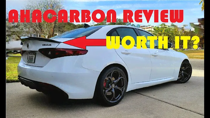 Ahacarbon Review and Carbon Fiber Spoiler Install - Alfa Romeo Giulia