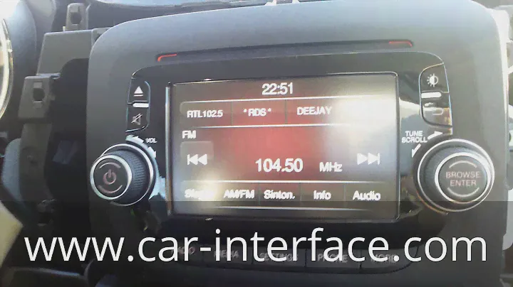 Interfaccia telecamera retromarcia Fiat Alfa Lancia uConnect 5"