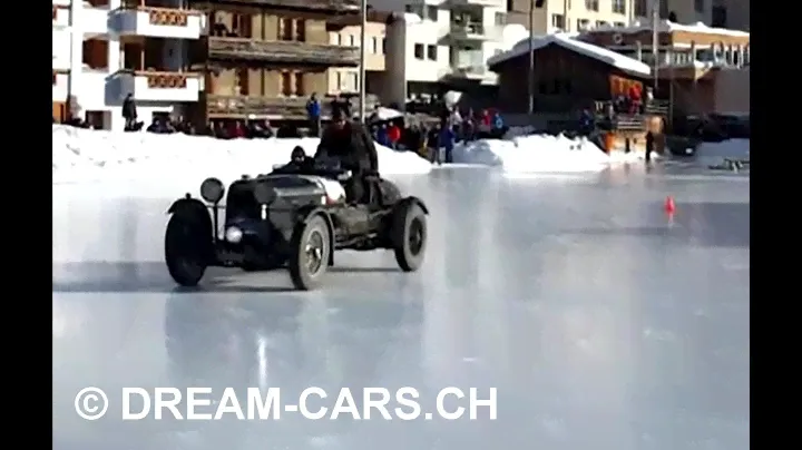 Lagonda M45 on ice track in Lenzerheide Switzerland