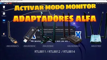 Como activar modo monitor en Kali con los adaptadores WiFi USB ALFA AWUS036AC AWUS036ACS AWUS036ACH