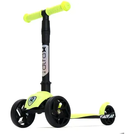 Самокат, самокат трехколесный детский, с цветными ручками Buggy Boom Alfa Mini R, нежно лимонный