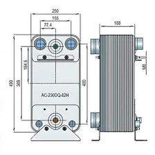 Паяный теплообменник Alfa Laval AC-230DQ-82H-F