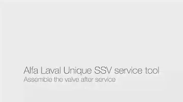 Alfa Laval SSV Service Tool – assemble valve