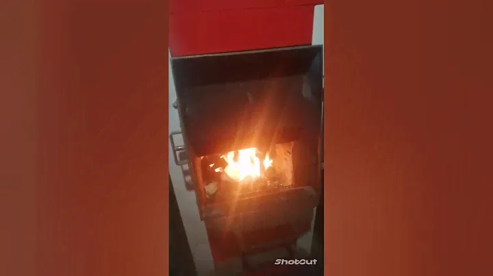 растопка котла Heiztechnik в мороз минус 30 градусов