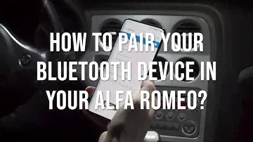 How to pair your Bluetooth device in your Alfa Romeo 159, Brera and Spider?