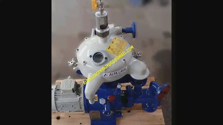 High speed centrifuge, marine oil purifier, Alfa Laval oil separator testing, operation