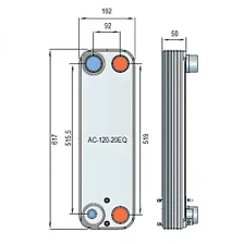 Паяный теплообменник Alfa Laval AC-120EQ-20H-F
