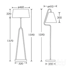 COUPOLE & ALFA floor lamp - Торшеры - 3D модель