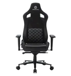 Игровое кресло EVOLUTION ALFA, экокожа, цвет черный-4