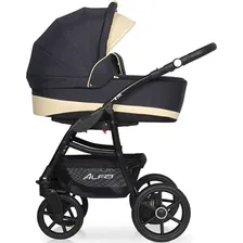 Детская коляска Riko Basic Alfa Ecco 3 в 1, эко-кожа