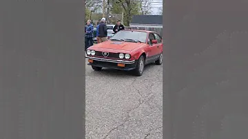 Alfa Romeo GTV6 2.5 Classic Car Drive By Engine Sound Parking at Pasteiner’s Birmingham 2024