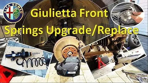Alfa Romeo Giulietta Front Springs (Both Sides) Upgrade, Remove, Replace, Lower